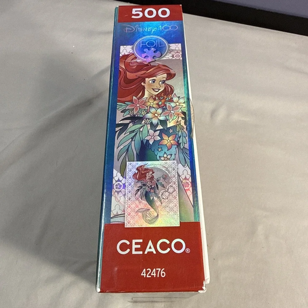 Disney's Little Mermaid Foil Puzzle 500pc 100th Anniversary Jigsaw Ariel
